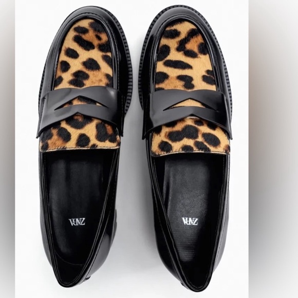New! zara SZ 8, cheetah loafers. - Picture 9 of 13